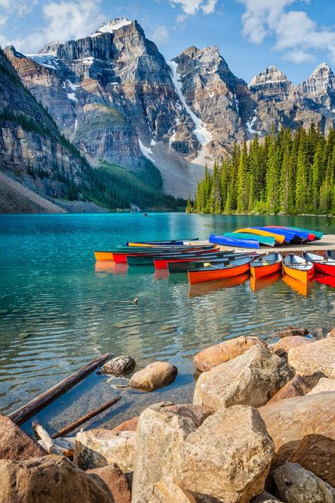 Travelers Are Sharing The "Touristy" Destinations In The US And Abroad That Were Actually So Worth Visiting, And I Want To See Them All Canada Mountains, Sunshine Village, Africa Photography, Famous Waterfalls, World Most Beautiful Place, Moraine Lake, Tourist Sites, Illustration Creative, Mountain Photography