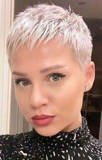 Very Short Shaved Haircuts For Women, Salt And Pepper Pixie Haircut, Short Shaved Hairstyle Women, Womens Buzzcut, Shaved Pixie Cut Edgy, Ultra Short Pixie Haircuts For Women, Ultra Short Hair, Funky Pixie Haircut, Very Short Pixie Haircut