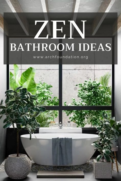 26+ Zen Bathroom Ideas - The Top Of Relaxing Vibe 2024 Zen Master Bath, Tranquil Bathroom Ideas, Zen Decorating Ideas, Spa Style Bathroom Ideas, Zen Spa Bathroom Ideas, Green Small Bathrooms, Zen Bathroom Ideas, Modern Zen Bathroom, Zen Bathroom Design