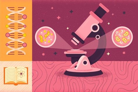 Science Vectors, Photos and PSD files | Free Download Science Vector Illustration, Science Editorial Illustration, Microscope Illustration, Science Graphic Design, Science Animation, Science Elements, Science Wallpaper, Science Web, Webpage Template