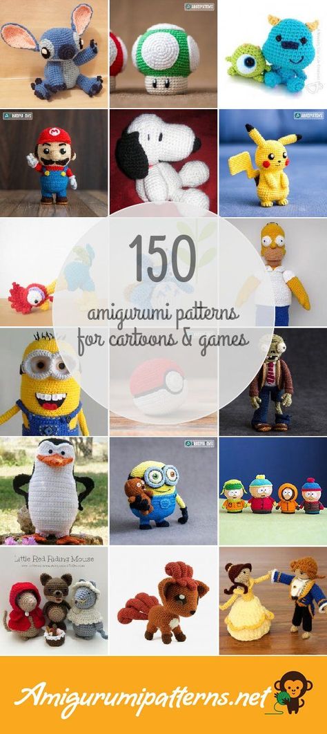 Minions, Amigurumi Patterns, Kawaii, Crotchet Patterns Free, Free Cartoon Characters, Minion Crochet Patterns, Minion Characters, Crochet Game, Selling Crochet