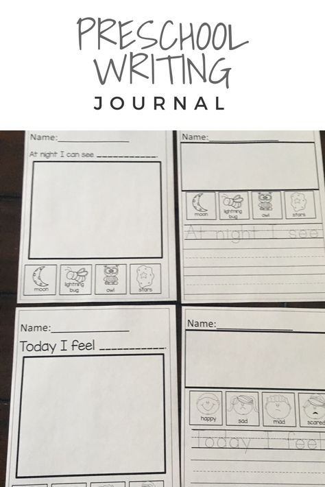This monthly writing journal is perfect for beginning writers in preschool, preK, or kindergarten. Each month has writing prompts for opinion, narrative, creative, and informational writing. As well as writing lists, labeling pictures, and letter writing. Preschool Composition Book Ideas, Writing Prompts For Preschoolers, Writing Prompts Preschool, Writing Journals For Prek, Preschool Writing Prompts, Prek Journal Prompts, Beginning Writing Kindergarten, Preschool Writing Journals, Kindergarten Journal Prompts