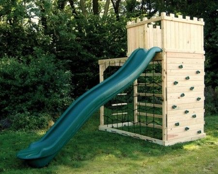 Garden Climbing Frames, Wooden Climbing Frame, Climbing Frames, Toy Barn, Rock Climbing Wall, Children's Garden, Natural Playground, Climbing Frame, Play Structure