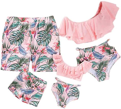 Family Bathing Suits, Bathing Suits Women, Swimwear Two Piece, Ruffle Bathing Suit, Swimsuit High Waisted, Mens Bathing Suits, Suits Online Shopping, Matching Swimwear, Matching Couple Outfits