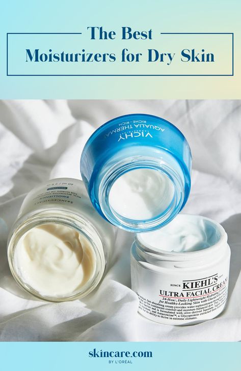 If you suffer from dry skin all year round, know that you're not alone. Whether it's hot and humid or cold and dry, extra hydration is a must for dry skin, which is why we're sharing the best moisturizers your routine needs ASAP! These ultra-hydrating moisturizers are perfect for all skin concerns and budgets! #moisturizer #skinmoisturizer #dryskin #skincare #skinproducs #bestskincare Face Hydration Moisturizer, Best Facial Moisturizer For Dry Skin, Best Face Moisturizer For Dry Skin, Night Cream For Dry Skin, Dryskin Skincare, Milky White Skin, 2023 Skincare, Moisturizers For Dry Skin, Best Drugstore Moisturizer