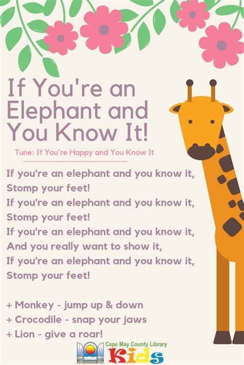 If You're An Elephant And You Know It | Classroom Songs Hippopotamus Activities For Preschool, Jungle Gross Motor Activities, Circus Activities Preschool Learning, Lion Activities For Toddlers, Jungle Animal Crafts Preschool, Elephant Preschool Activities, Zoo Animal Crafts For Toddlers, Jungle Theme Crafts, Preschool Jungle