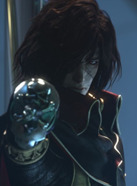 Harlock Space Pirate, Space Captain, Space Pirate Captain Harlock, Anime Pirate, God Of Wars, Captain Harlock, D D Character Ideas, Sci Fi Tv Shows, Captain My Captain