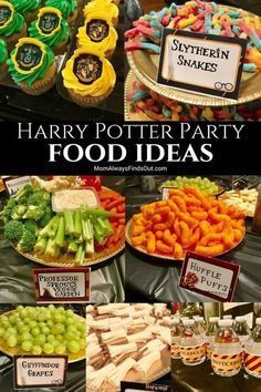 Are you planning a Harry Potter party? You'll want to check out this magical selection of our favorite Harry Potter birthday party food ideas! #HarryPotter #KidsParty #PartyFood Harry Potter Party Food, Dolci Harry Potter, Harry Potter Theme Birthday Party, Harry Potter Sleepover, Harry Potter Motto Party, Party Harry Potter, Baby Harry Potter, Birthday Party Food Ideas, Harry Potter Snacks