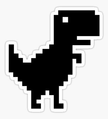 8 Bit Dinosaur, Stickers Dinosaur, Organizator Grafic, Stickers Cool, Seni Pop, Snapchat Stickers, Dinosaur Stickers, Black And White Stickers, Siluete Umane