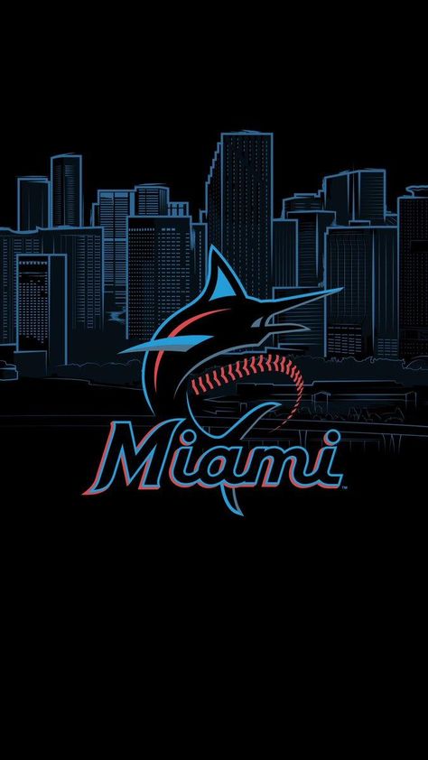 Miami Marlins Wallpapers - Top Free Miami Marlins Backgrounds - WallpaperAccess Miami Marlins, Miami Wallpaper, Sublimacion Ideas, Miami Dolphins Football, Florida Marlins, Dolphins Football, Mlb Logos, Basketball Wallpaper, Sports Wallpapers