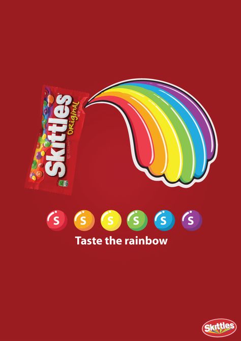 Candy Skittles, Red Skittles, Skittles Candy, Pop Art Food, Drinks Packaging, Candy Logo, Music Notes Art, Candy Poster, Music Marketing