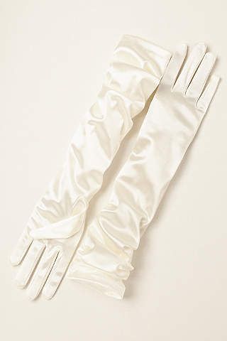 View Satin Elbow-Length Gloves CLARA Wedding Gloves Long, Bride Gloves, Fancy Gloves, Silk Gloves, Simple Satin, Elegant Gloves, Elbow Length Gloves, Looks Halloween, Hand Gloves