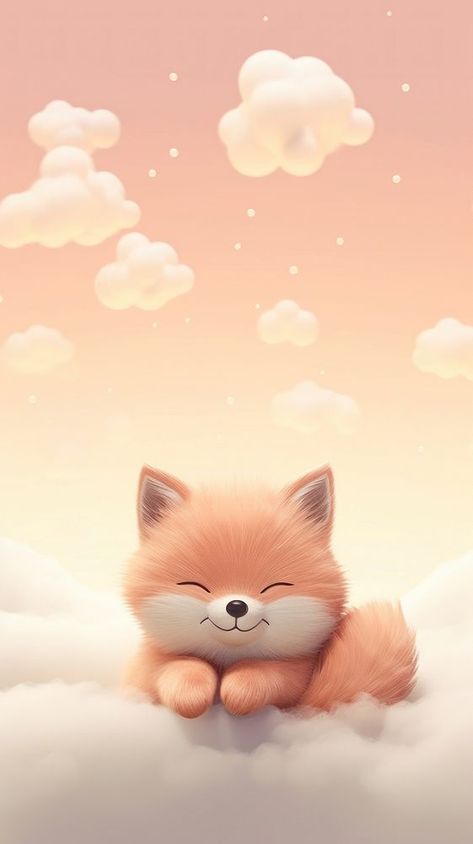 Chubby fox cartoon animal mammal. | free image by rawpixel.com / Aew Kitten Wallpaper Iphone, Cute Kitten Wallpaper, Cute Fox Wallpaper, Fox Background, Iphone Wallpaper Cute, Fox Cartoon, Fox Wallpaper, Kitten Wallpaper, Cute Puppy Wallpaper