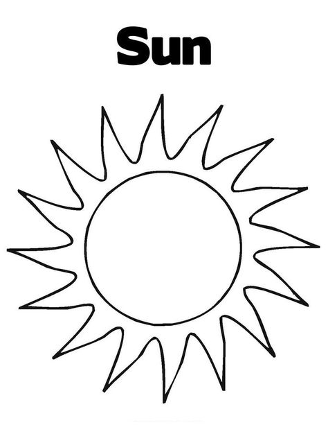 Free Printable Sun Coloring Pages for Kids Sun Template, Sun Coloring Pages, Pictures Of The Sun, Moon Coloring Pages, Sistem Solar, Preschool Colors, Summer Coloring Pages, Aktivitas Montessori, Printable Pictures