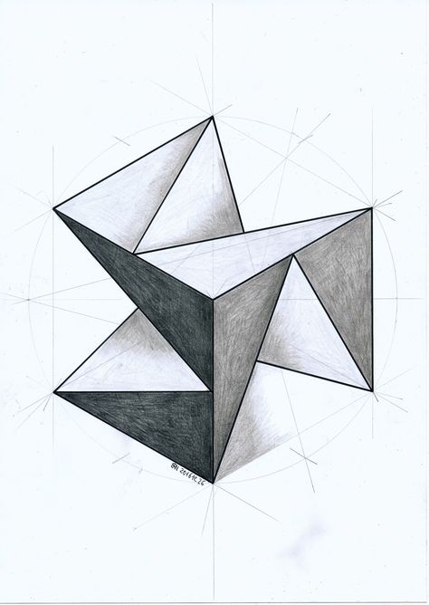 #polyhedra #solid #geometry #symmetry #pattern #handmade #escher #pastel #hexagon #triangle #mathart #regolo54 Geometry Sketch, Geometry Drawing, Geometry Art Design, Geometric Shapes Drawing, معرض فني, Solid Geometry, Desen Realist, Symmetry Art, Geometric Shapes Art