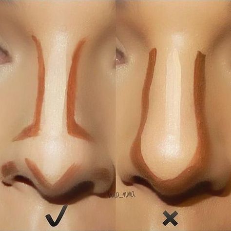 Make Up Contouring, Facial Contouring Makeup, Face Contouring Tutorial, Highlight Contour Makeup, Contour For Round Face, Dental Health Preschool, Kuas Makeup, Make Up Diy, Makeup Contouring