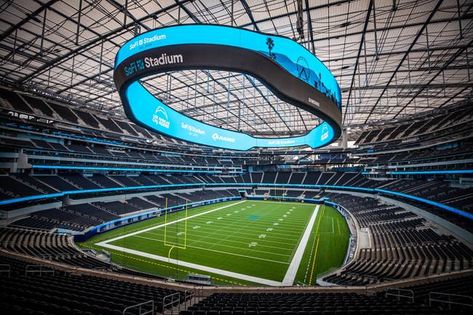 Nfl Stadiums, Bayern, Stadium Architecture, Super Bowl Tickets, Sofi Stadium, Chargers Football, Sunday Night Football, Google Cloud, La Rams