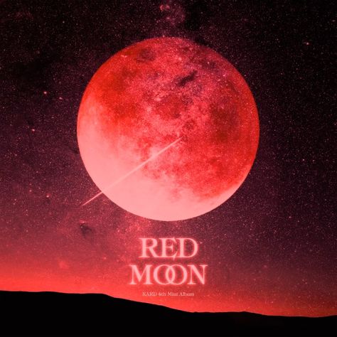 Dr Moon, Moon Logo, Pochette Album, Pop Albums, Bts Blackpink, Music Album Covers, Red Moon, Album Cover Design, Song Time