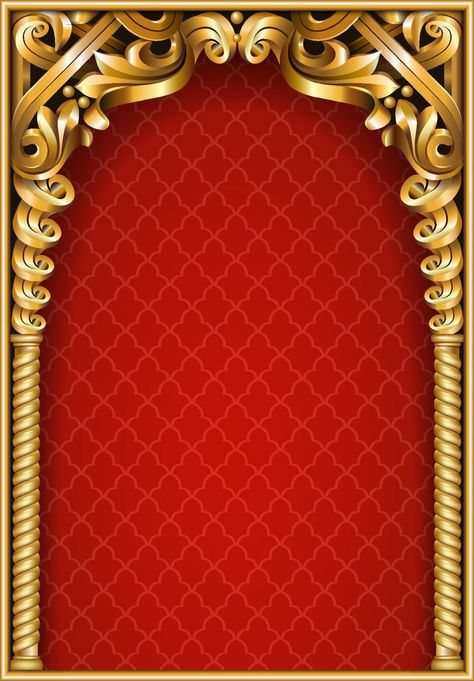 Golden classic arch portal and columns Folder Graphic Design, Red Carpet Background, Arch Background, Art Deco Borders, Digital Graphics Art, Gold Design Background, Psd Free Photoshop, Wedding Background Images, Certificate Background