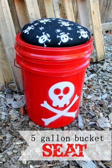 Upcycling, 5 Gallon Bucket Seat, Cheer Buckets, Bucket Crafts, Pioneer Trek, Bucket Ideas, 5 Gallon Buckets, Camping Activities For Kids, Girl Scout Camping