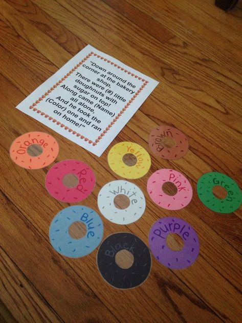 Circle Lesson Preschool, Down Around The Corner At The Donut Shop Song, Circle Theme Preschool, Large Group Preschool Activities Circle Time, Community Songs Preschool, Games To Play With Preschoolers Classroom, Donut Song Preschool, Color Circle Time Activities, Preschool Carpet Time Activities