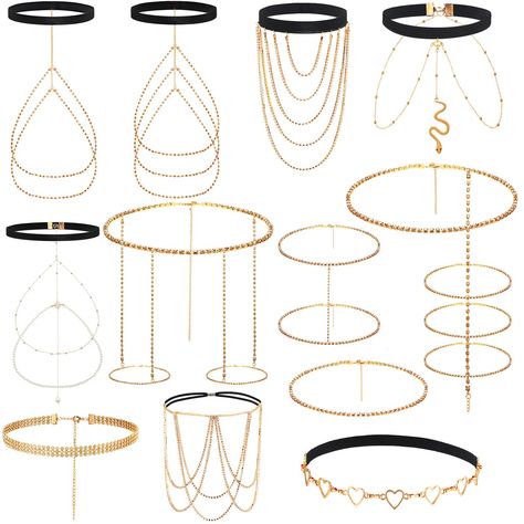 PRICES MAY VARY. Sturdy and Long Lasting: this body jewelry for women is made of alloy and crystal, which are reliable, firm and serviceable; It is not easy to deform or fade; The surface has luster and can provide you with long term use Adjustable Size: this thigh chain jewelry adopts an elastic and adjustable design, so you can adjust it to the appropriate size according to your own needs without making you feel too loose or too tight Show Your Charm: this leg jewelry for women adopts a Bohemi Leg Accessories Body Jewelry, Diy Thigh Chain, Thigh Jewelry Chains, Leg Jewelry Body Chains, Leg Chain Diy, Chain Jewelry Diy, Body Jewelry Chains, Thigh Chains, Body Chain Jewelry Outfit