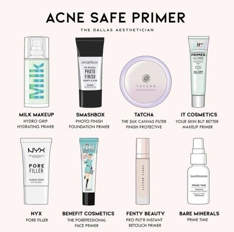 Acne Safe Primer, Acne Safe Skin Tint, How To Look Feminine, Acne Safe Makeup, Makeup Acne, Safe Makeup, Acne Makeup, Makeup Order, Simple Makeup Tips