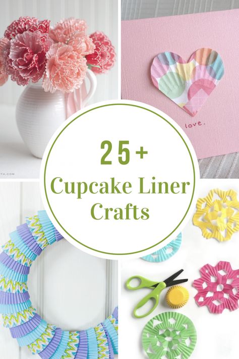 Baking Cups Crafts, Cupcake Paper Crafts, Cake Paper Craft, Cupcake Liner Crafts, Cupcake Liner Flowers, Best Cupcake, Paper Cup Crafts, Cupcake Crafts, Cupcake Paper