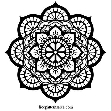 Tato Mandala, Mandalas Painting, Vector Art Design, Mandalas Drawing, Lotus Mandala, Design Mandala, Mandala Stencils, Mandalas Design, Mandala Vector