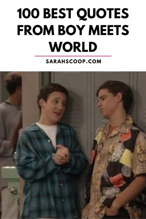 Boy Meets World, High School Graduation Quotes, Boy Meets World Quotes, Here's The Scoop, Graduation Quotes, World Quotes, Senior Quotes, Caption Quotes, Old Tv Shows