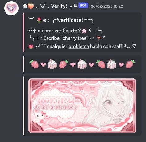 Discord Verify Message Ideas, Discord Template, Dividers Discord, Discord Server Roles Ideas, Discord Aesthetic, Discord Ideas, Discord Servers, Cute Text Symbols, Text Dividers