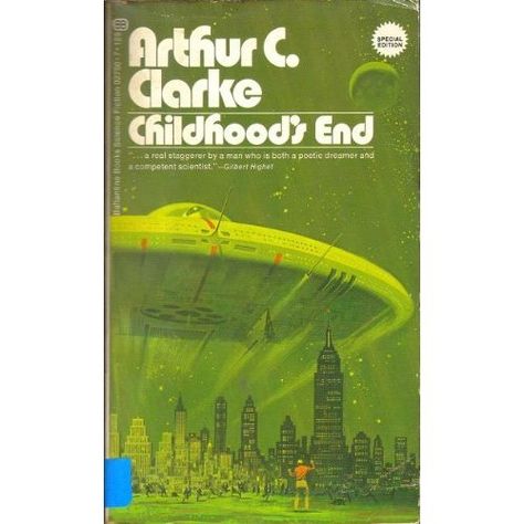 Childhood's End - Arthur C. Clarke Childhood's End, Arthur C Clarke, Sci Fi Novels, Fear Of The Unknown, Local Library, Retro Futuristic, Book Cover Art, Classic Literature, In Hollywood