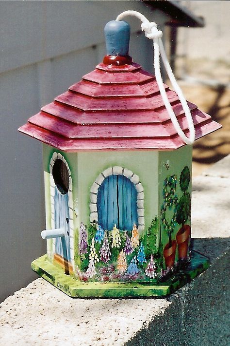 1000+ ideas about Painted Birdhouses on Pinterest | Birdhouses, Rustic Birdhouses and Bird Feeders Birdhouses Painted Ideas, Fairy Bird Houses Ideas, Bird Boxes Ideas Painted, Bird Feeders Painted, Painted Bird Feeders Ideas, Hand Painted Bird Houses, Hand Painted Birdhouses Ideas, Bird Feeder Painting Ideas, Painting Birdhouses Ideas