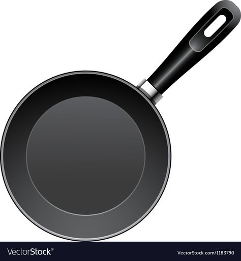 Frying pan Royalty Free Vector Image - VectorStock Felt Crafts, Pan Drawing, Aesthetic Names, Instagram Frame Template, Instagram Frame, Frame Template, Lesson Ideas, Single Image, Frying Pan