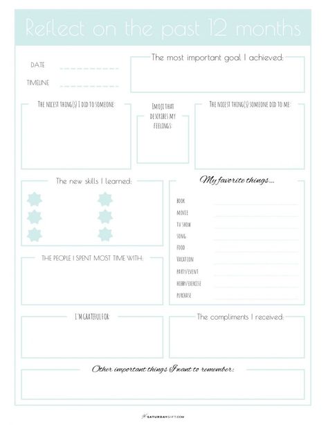 Reflect on your year - free printable | Pretty printable | Planner sheet | Goal Planning | Reflect your year | Year in review | Goal Achieving | Goal getter | Self Development | Personal Development | Make dreams reality | How to achieve goals | SaturdayGift | Saturday gift #SaturdayGift Organisation, Year In Review Printable, Employee Goals, How To Achieve Goals, Yearly Review, Goal Setting Printable, Goals Printable, Year Review, Time Schedule