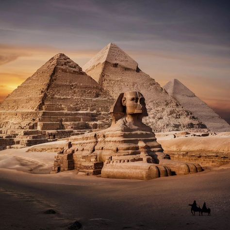 🏜️ Visiting the Pyramids of Giza: A Timeless Adventure🏛️ Stand in awe at the base of the Great Pyramid of Giza and feel the echoes of ancient Egypt. These monumental structures are not just stone; they're a tribute to the brilliance of a bygone era. 👑 The Majestic Trio The Giza Plateau houses the legendary pyramids of Pharaohs Khufu, Khafre, and Menkaure. Built over 4,500 years ago, they've witnessed the flow of history and remain as breathtaking as ever. 🗺️ Journey Inside Step into t... Pyramids Egypt Art, Egypt Giza Pyramids, Great Pyramid Of Khufu, Egypt Theme, Egypt Wallpaper, The Pyramids Of Egypt, Great Sphinx Of Giza, Great Pyramids Of Giza, Ancient Egypt Pyramids