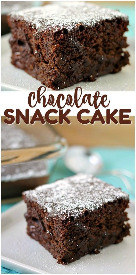 Pie, Essen, Snack Cakes Recipes Simple, Chocolate Snack Cake, Snack Cakes, Dairy Free Cake, Chocolate Snacks, Chocolate Delight, Snack Cake