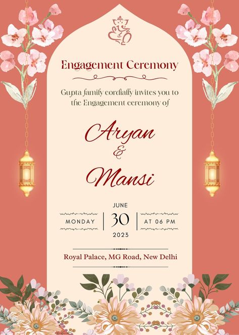 Engagement ceremony invitation card Roka Ceremony Invitation Card Template, Sagai Ceremony Invitation Card, Ring Ceremony Illustration, Indian Engagement Invite, Roka Ceremony Invite, Ring Ceremony Invitation Cards, Engagement Invitation Card Background, Ring Ceremony Invitation Cards Template, Engagement Invitation Cards Creative