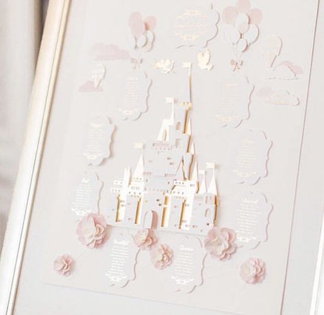 Girly Scrapbook, Tema Disney, Comfy Chair, Cinderella Wedding, Wedding Table Plan, Table Plan, Fairytale Castle, Wedding Menu Cards, Castle Wedding