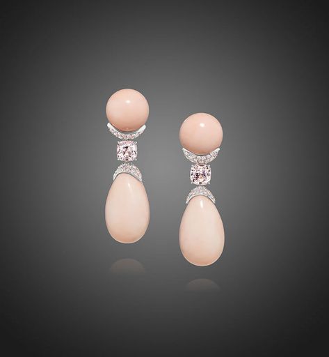 The Bling Ring, Angel Skin, Kay Jewelry, Coral Earrings, Coral Jewelry, Royal Jewels, Van Cleef, Pink Diamond, Accessories Earrings