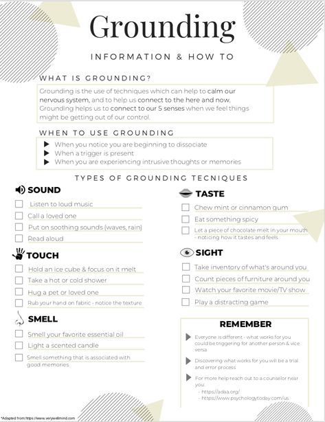 Counselling Activities, Therapy Worksheets, Grounding Exercises, Ground Yourself, Grounding Techniques, Mental Health Therapy, Mental Health Counseling, Counseling Activities, Therapy Counseling