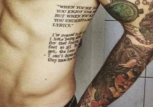 Rib Tattoo Ideas For Men Rib Tattoo Ideas For Men, Rib Tattoo Ideas, Poem Tattoo, Tatoos Men, Rib Tattoo Quotes, Rib Tattoos For Guys, Spilled Ink, Favorite Tattoos, Men Inspiration