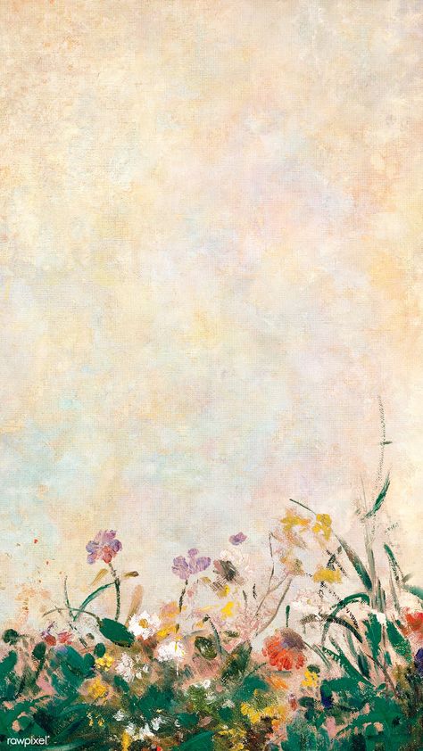 Yellow floral wall textured background | free image by rawpixel.com / busbus / HwangMangjoo Daisy Phone Wallpaper, Phone Wallpaper Green, Calming Backgrounds, Garden Field, Floral Watercolor Background, Watercolor Garden, Odilon Redon, Flower Graphic Design, Yellow Textures