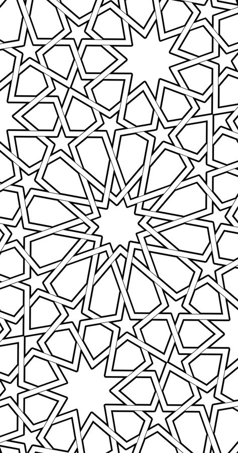 Explore the 50 authentic islamic geometric patterns to help you relax & find your creative side. Fifty large islamic geometric patterns, ready-to-color illustrations, all adapted from traditional Moorish & Moroccan designs, reflect a rich artistic and cultural heritage. islamic geometric patterns range in complexity & detail from beginner to expert-level. islamic geometric pattern // adult coloring book // Moorish design // morocco art // relaxing coloring pages Mandalas, Islamic Patterns Geometric, Arabic Pattern Design, Islamic Geometric Pattern, Morocco Pattern, Geometric Patterns Drawing, Relaxing Coloring Pages, Islamic Design Pattern, Morocco Art