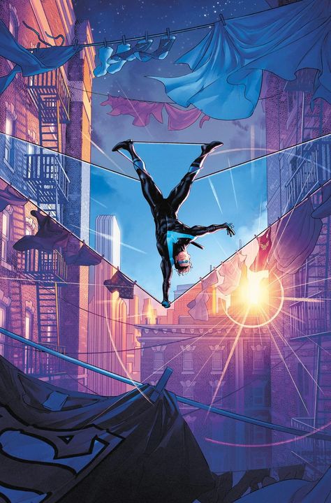 Nightwing Cover, Jamal Campbell, Nightwing Wallpaper, Art Dc Comics, Univers Dc, Arte Dc Comics, Batman Family, Detective Comics, Dc Characters