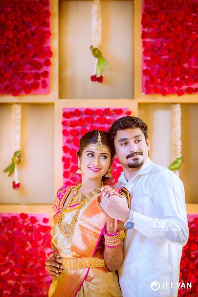Shopzters | A Breathtakingly Good Looking Couple And Their Fabulous Wedding Marriage Poses, Celebration Ring, शादी की तस्वीरें, Marriage Stills, Chennai Wedding, Indian Wedding Poses, Wedding Stills, Engagement Photography Poses, Indian Wedding Photography Couples