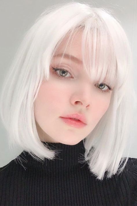 White Hair, Latest Hair Color, Photographie Portrait Inspiration, 짧은 머리, Hair Reference, Grunge Hair, Hair Color Trends, العناية بالشعر, Wisteria