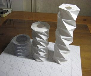 Today I'll introduce you a spring with telescope function. You can stretch and squeeze it. There is an octagonal version of this model by 'oschene' (h... Origami Templates, Origami Architecture, Origami Lamp, Paper Architecture, Origami Bag, Folding Origami, Useful Origami, Paper Toy, Origami Animals