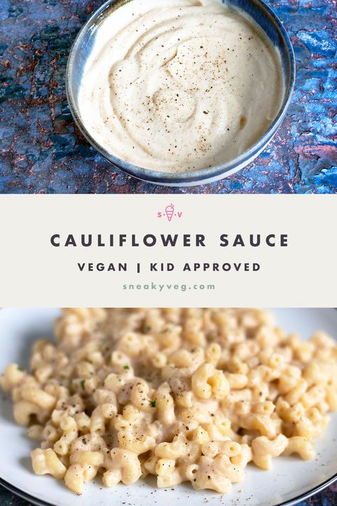 Cauliflower Cream Sauce, Cornstarch Alternative, Alfrado Sauce, Cauliflower White Sauce, Cauliflower Cheese Sauce, Cauliflower Pasta Recipes, Daniel Fasting, Orthodox Fasting, Df Meals