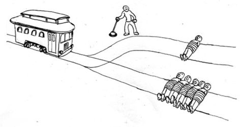 Utilitarianism and "Happiness Containers"  http://www.jasonscfung.com/violet-blog/2016/2/23/utilitarianism-and-happiness-containers Problem Meme, Trolley Problem, Runaway Train, Moral Dilemma, Thought Experiment, Running Jokes, Comic Drawing, Poor People, Yandere Simulator